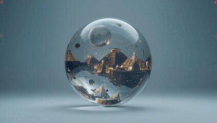 crystal ball on a table