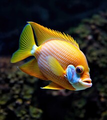 Vibrant tropical fish swimming in a coral reef, colorful marine life, underwater photography, aquatic beauty, ocean ecosystem - AI Generated Digital Art