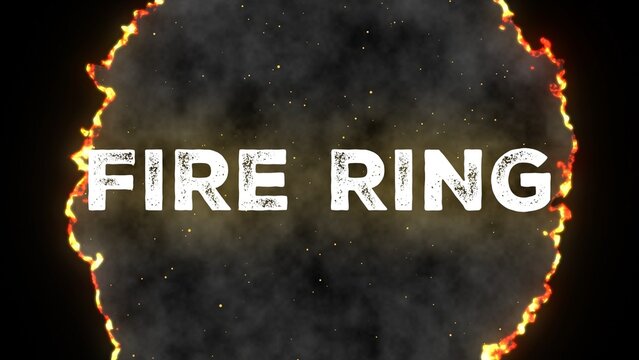 Burning Through Screen Title Intro