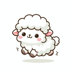  Cute little sheep vector