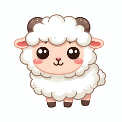  Cute little sheep vector