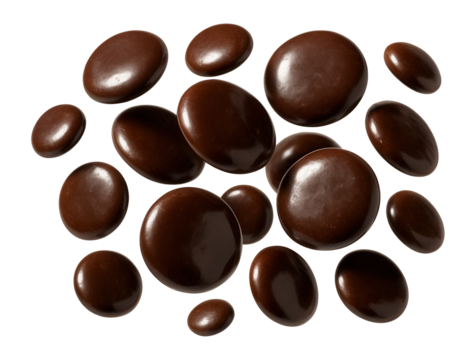Chocolate buttons for dessert decoration