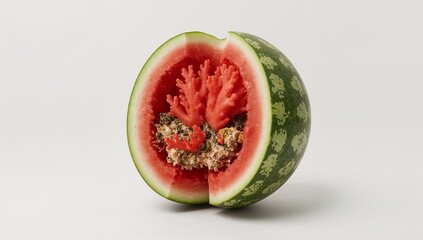 half of watermelon
