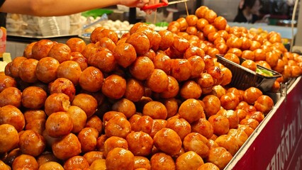 Northeastern Thai Sausage. Fermented pork and rice sausage.
