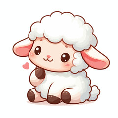  Cute little sheep vector