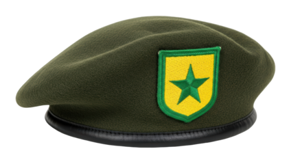 Isolated Military Beret
