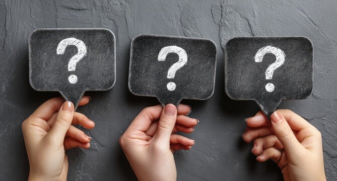 Three Question Marks