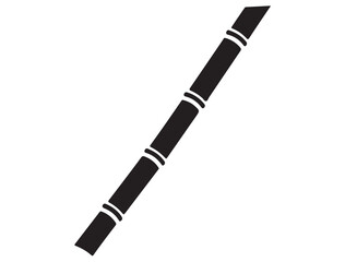 Naklejka premium SUGARCANE SILHOUETTE