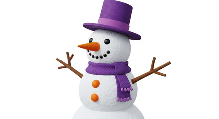 Isolated Snowman