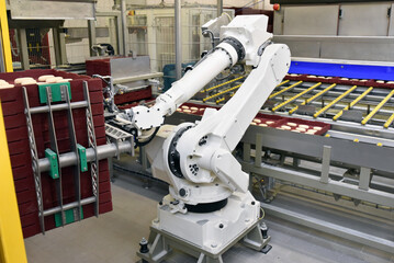 industrial production of bakery products on an assembly line - technology and machinery in the food factory