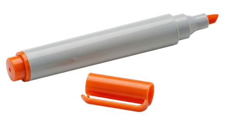 Isolated Orange Marker