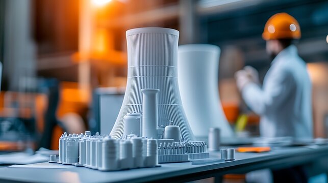 Nuclear power plant model for engineering and architecture design and construction planning and safety review