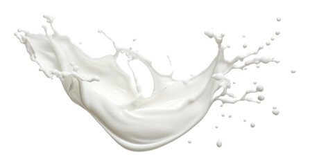 Obraz premium PNG White milk fluid background dairy white background.