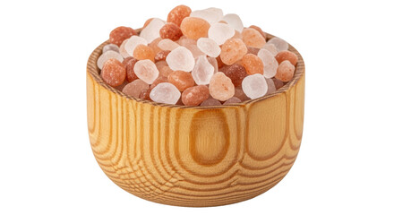 Isolated Pink Himalayan Salt in Bowl