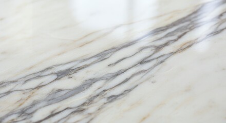 White Marble Texture Background with Grey and Gold Veins, Elegant Natural Stone Surface Pattern