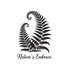 Nature's Embrace Fern Silhouette (This is a good one since it's already on the image)