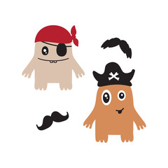 Cute Pirate Monsters