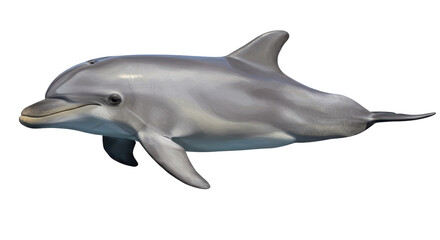 Isolated Bottlenose Dolphin
