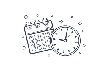 ui icon calendar date clock time scheduling event planner