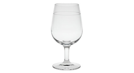 Isolated Empty Wine Glass