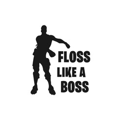 Floss Like a Boss: Gamer Silhouette