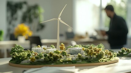 Sustainable energy model for eco friendly city planning and renewable power source development design