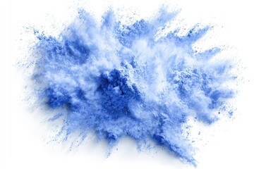 Obraz premium Blue powder explosion