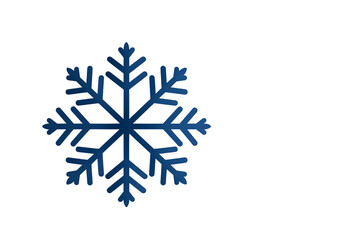 Elegant snowflake design evokes winter's beauty for holiday cards and seasonal promotions