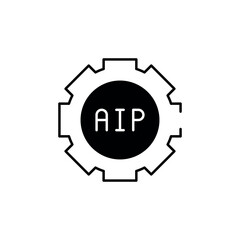 Api Development icon design with white background stock illustration