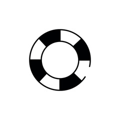 Naklejka premium Color Wheel icon design with white background stock illustration