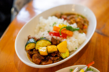 焼き野菜のカレーライス