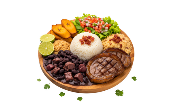 Brazilian cuisine dish. Set against a white background - Powered by Adobe