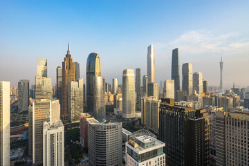 Fototapeta premium Guangzhou, China, buildings, Zhujiang New Town, cityscape