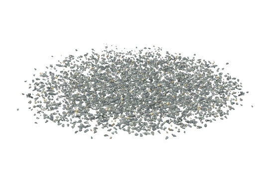 green tea leaves/Gravel stone pebble crushed rock texture surface background