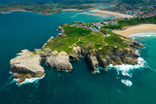 View of Suances, Cantabria, Spain