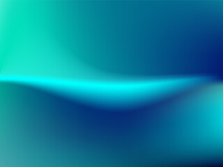 Blue-green gradient studio room, abstract background pattern, walls and floor reflect neon lights, dark tones and feel  speed of digital technology connected blue-green background. Future technology.