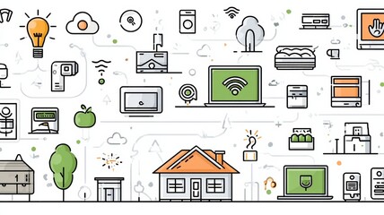 Smart home automation system connecting devices and appliances