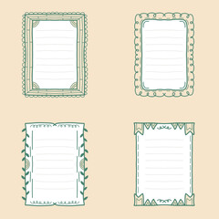 Doodle Hand Drawn Vector Frame Bundle