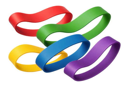 Mini resistance loop set, assorted colors