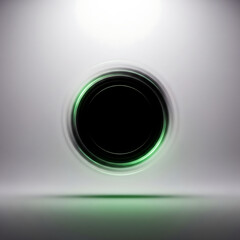 Abstract Sci-Fi Portal Blur in Minimal White Space