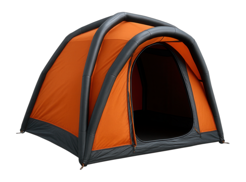 Inflatable tent with air beam structure