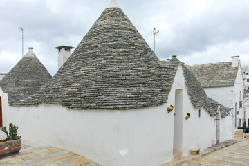 The Old town of Alberobello, Italy