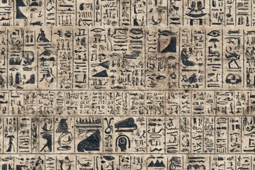 Obraz premium ancient egyptian hieroglyphics