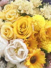 Beautiful of blossom artificial flowers