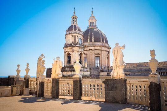 Abbey of St. Agatha in Catania city centre, Sicily