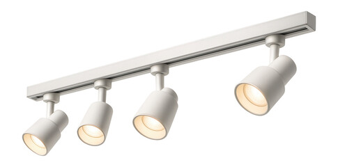 Smart LED track light with adjustable heads and app control