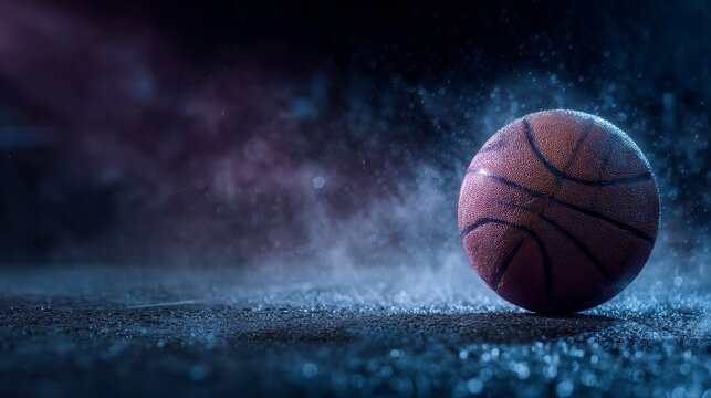 a basketball background. power of the game.