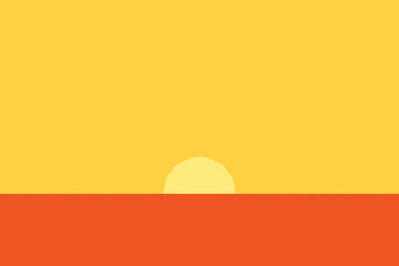 Minimal Sunset Horizon Ombre Background Abstract Design