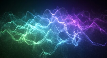 Obraz premium Abstract wave pattern with colorful light effect