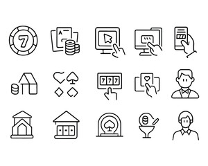 Fototapeta premium Set of outline icons related to pregnancy. Linear icon collection
